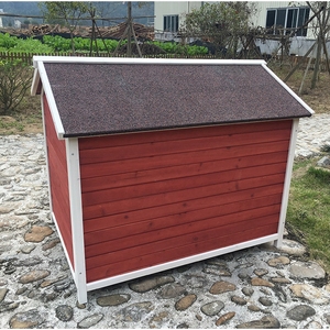 SDD008 Modern Luxury Eco-Friendly Wooden Dog <b>Pet</b> House Villa Waterproof Roof - Product Image 3