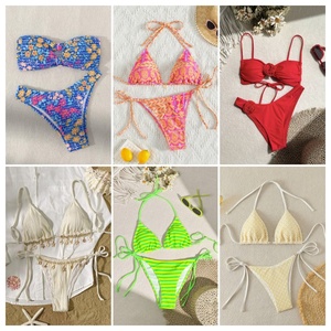 Bikini Sexy da donna estivi a due pezzi costumi da bagno da spiaggia pantaloncini da surf da vacanza costume da bagno da bagno che vendono bene da donna - Product Image 1