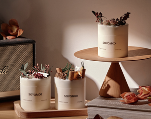 Candela di Lusso in Cera di Soia Organica Anyou, Multiuso, in Bicchiere di Vetro Colorato Macaron, Fragranza Unica per la Casa, Forniture Artigianali dal Fujian - Product Image 2