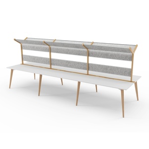 Modern Coworking Spaces Office Table Workstation Modular 4 6 Seater People <b>Desk</b> Open Staff Workstations for Office Furniture - Product Image 3