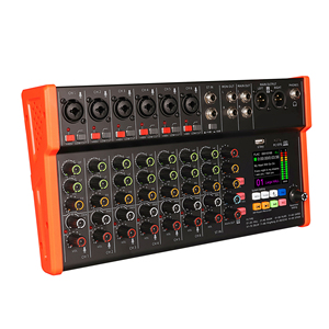 8-Kanal-Audiomixer mit 48V Phantomspeisung, Bluetooth, USB OTG, <span class=keywords><strong>DJ</strong></span>-Mischpult, 2,4-Zoll-Display für Live-Bühnen - Product Image 2