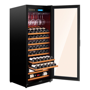 Offre Directe Usine : Réfrigérateur à Vin en Bois Massif pour Cave à Vin Rouge, Champagne et Blanc, Vitrine Réfrigérée pour Présentation de Vins - Product Image 4