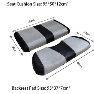 Fabricant pionnier de coussins de siège en bois avec dossier en plastique, accessoires de voiturette de golf gaufrés, coussins de remplacement - Product Image 2