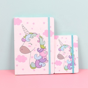 A7 A6 A5 <span class=keywords><strong>Notebook</strong></span> Hardcover kartun Unicorn buku catatan harian lucu gadis sekolah kustom 4 gaya - Product Image 5