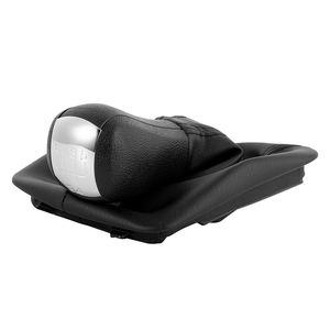 Pomo de Palanca de Cambios de Cuero Negro de 5 y 6 Velocidades Ergonómico para Skoda Octavia - Product Image 2