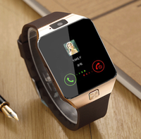 Reloj inteligente DZ09 BT 2025 con pantalla TFT, compatibilidad con teléfono Android, reloj de pulsera de plástico TPU, recordatorio de llamada, compatible con tarjeta SIM/TF