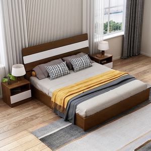 เตียงเดี่ยวขนาดควีนไซส์สุดหรู พร้อมลิ้นชักเก็บของ หัวเตียงทำจากไม้อัดเอ็มดีเอฟ เหมาะสำหรับเด็กผู้หญิง - Product Image 5