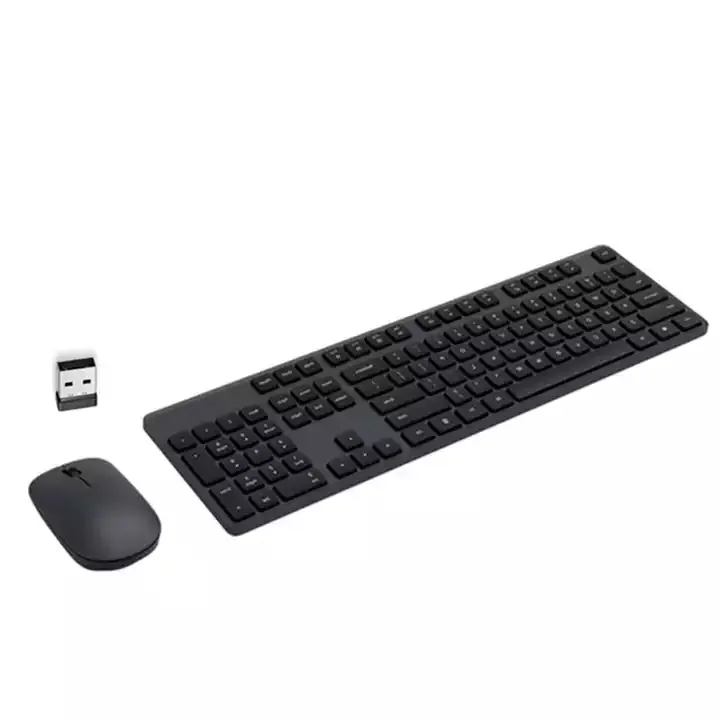 OriginalXxiao Mi RF 2.4GHz Wireless Office Keyboard Mouse Set 104 tasti PC Mac tastiera portatile compatibile