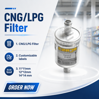 Filtre GPL GNV 12mm pour kit de conversion GPL GNV à injection séquentielle pour véhicules – Filtres à gaz automobile