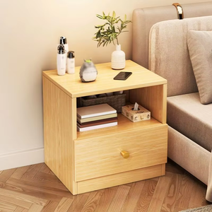 <strong>Yellow</strong> Nightstand Italy Style Pedestal Bedroom <strong>Bedside</strong> TableLuxury Modern Storage Wooden <strong>Bedside</strong> <strong>Table</strong> With Drawers - Product Image 2