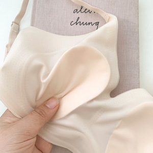 Soutien-gorge push-up ultra-fin sexy sans couture pour femme, bonnets 3/4 à oreilles de lapin, tricoté, bretelles réglables, dos en U, semi-transparent - Product Image 5