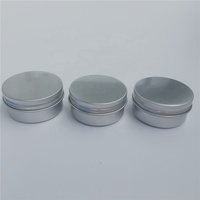 50 ml Rotonda In Alluminio Tin Lattine Vite Superiore In Metallo Acciaio Inox Barattoli Empty Slip Presentazione Contenitori Rotondi Bulk Organizzazione Bagagli per il Labbro balsamo