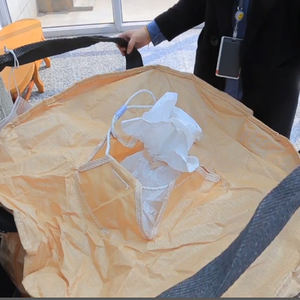 Sacs Jumbo FIBC <span class=keywords><strong>à</strong></span> fond plat antistatiques <span class=keywords><strong>de</strong></span> 1 tonne pour gravier, ciment, céréales, produit en Chine - Product Image 4