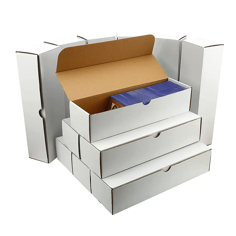 Custom 500ct packaging printing paper Top Loader trading card football trading cards box