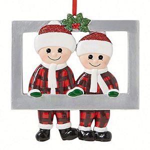 Marco de Fotos de Resina, Colgante con Nombre Personalizado, Decoración Familiar Feliz, 3D, Lindo y Personalizado para Regalo de Árbol de Navidad - Product Image 2