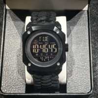 Montre de sport pour homme, montre numérique multifonctionnelle, étanche 3ATM, bracelet en nylon, prix de gros d'usine