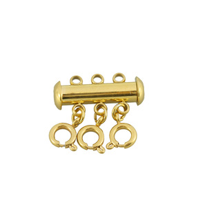 Conectores Separadores de Acero Inoxidable Chapados en Oro de 18K para Colgantes y Brazaletes, Ideales para la Fabricación de Joyería DIY - Product Image 3