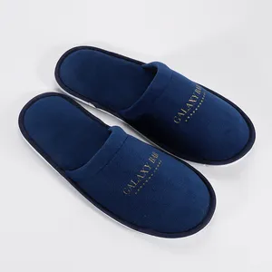 Ademend Blauw Goedkope Wegwerp Hotel Slippers