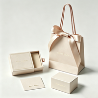 Boîtes à bijoux en carton personnalisées en gros, boîtes à anneaux, boîtes à bijoux avec tiroir, sacs avec logo imprimé, emballage pour colliers, boîte à bijoux