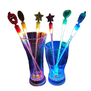<span class=keywords><strong>Led</strong></span> Khuấy Cà Phê Khuấy Que Sáng Lên Đồ Uống Khuấy Khuấy Cocktail Uống Swizzle Stick - Product Image 1