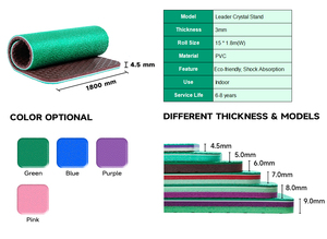 4,5mm BWF-Zertifizierter Professioneller PVC-Kunststoff Sportboden Umweltfreundlich Stoßdämpfend Rutschfest Antibakteriell - Product Image 3