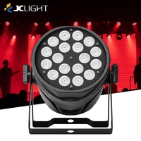 Luz LED Par 18x10w RGBW 4en1, Luces LED Par Can para Bodas, Fiestas, Iluminación de Escenario DMX Parled