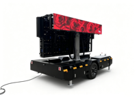 Écran LED mobile Jode P3.91 pour extérieur, 4000x2000mm, pleine couleur, pliable, grand écran, mur vidéo, panneau publicitaire