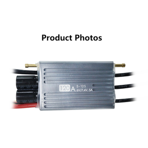 ตัวควบคุมมอเตอร์ไร้แปรงถ่านอลูมิเนียม 200A 120A ESC 5-12S 6V/7.4V 5A อุปกรณ์เสริมโดรน - Product Image 6