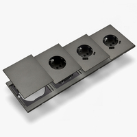 Interruptores y Enchufes de Pared WESA Ultrafinos con Botón Pulsador EU de 1/2/3 Vías con Enchufe USB Tipo C, Combinación Libre, Diseño Moderno de Lujo