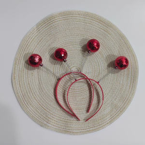 Party Plastic <strong>Disco</strong> <strong>Ball</strong> Decorations Red <strong>Disco</strong> <strong>Ball</strong> Mirror Head Boppers <strong>Headband</strong> - Product Image 2