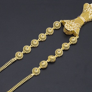 Jxx Factory Supply - Juego de Joyería de Latón de Alta Calidad para Bodas Indias, Chapado en Oro de 24K, Cadena de Cuentas para Mujer, Venta al por Mayor desde Dubái - Product Image 2