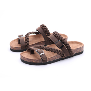 Dép Nữ Có Nút Bần Thời Trang Cổ Điển Dép Xăng Đan Đế Gỗ Mềm Co Giãn Cho Nữ Dép Đế Gỗ Đế Trượt - Product Image 1