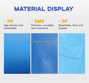 Overoles de seguridad de ropa de trabajo general desechables no tejidos transpirables para la industria alimentaria - Product Image 2