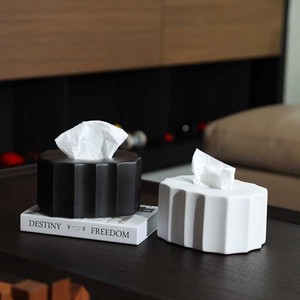 Kotak Tisu Keramik Modern Kreatif Bentuk Bola untuk Menyimpan Serbet Kotak Kertas untuk Nuansa Mewah Kotak Gambar Kertas - Product Image 2