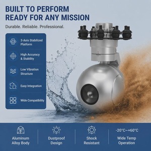 3-Axis Eo/IR <b>Gimbal</b> <b>Camera</b> 10X Optical Zoom 1080P for Drones - Product Image 4