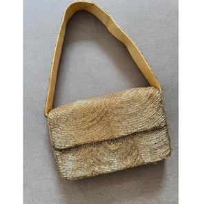 Elegante y elegante bolso cruzado con bordado de cuentas de semillas con correa ajustable hecho a mano para hermoso - Product Image 4