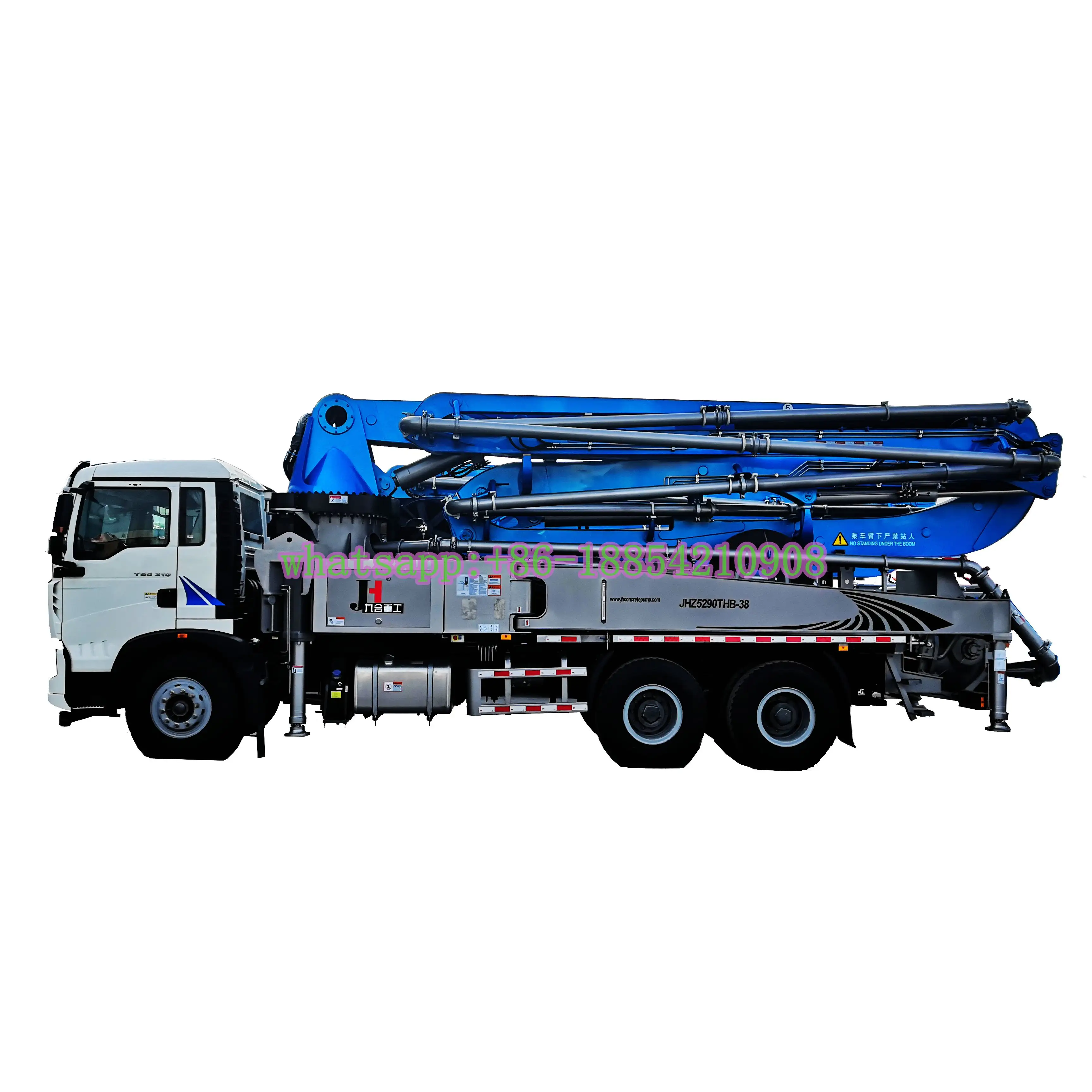 Chine JIUHE marque 38m camion de pompe de flèche à béton camion à béton pompe à flèche montée sur camion pompe à béton à vendre