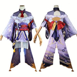 ชุดคอสเพลย์สำหรับผู้หญิง Genshin Impact <span class=keywords><strong>Raiden</strong></span> Shogun วิกผม Baal & ชุดกิโมโนเซ็กซี่สำหรับปาร์ตี้สวมบทบาทสำหรับเด็กผู้หญิง - Product Image 3