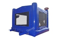 Château gonflable commercial de football avec toboggan pour extérieur, aire de jeux et parc