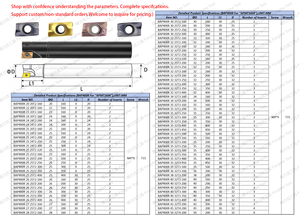 Bap300r bap400r roughing chống rung <span class=keywords><strong>CNC</strong></span> phay Cutter Công cụ chuyên cho apmt/apkt chèn - Product Image 6