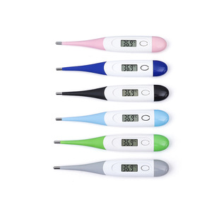 Termometer Digital Nirkabel Rumah Sakit Soft Head dengan Layar LCD, Termometer Elektronik Medis untuk Penggunaan Rumah Tangga - Product Image 1