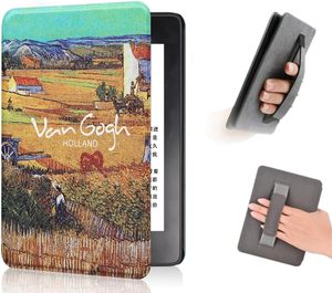 Impresión personalizada Sublimación PU Funda de libro de cuero Funda inteligente con correa de mano para 6 "<span class=keywords><strong>Kindle</strong></span> Paperwhite 4 10th Generation 2018 - Product Image 1