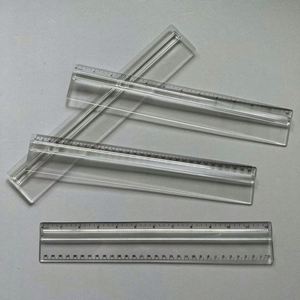 Regla con Lupa de 12 Pulgadas, Material ABS, Regla con Escala Impresa Personalizada y Lupa, para Regalos Promocionales y Obsequios - Product Image 3