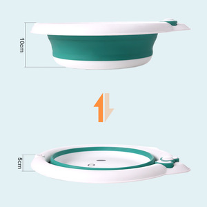 Lebonni Bassin pliable pour bébé 32 cm en plastique, motif chat de dessin animé, pour nouveau-nés et tout-petits - Product Image 3