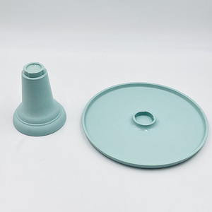 Bandeja de Postres de Melamina de 30 cm, Colorida, para Fiestas de Cumpleaños al Aire Libre, para Pasteles, Galletas, Frutas, <span class=keywords><strong>con</strong></span> Base Alta - Product Image 6