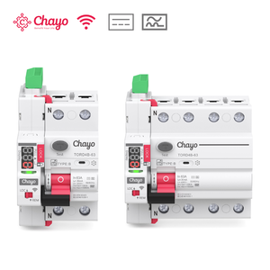 Disjoncteur intelligent Tuya Wi-Fi à réenclenchement automatique type B RCD RCCB 63A 30mA pour chargeur de VE et système solaire Chayo - Product Image 1