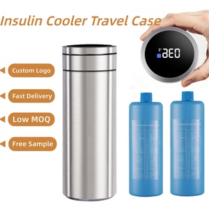 Étui de transport isotherme pour insuline, métallique, 1L, réutilisable, étanche, portable, avec gobelet de refroidissement pour insuline et affichage numérique pour stylos à insuline - Product Image 3