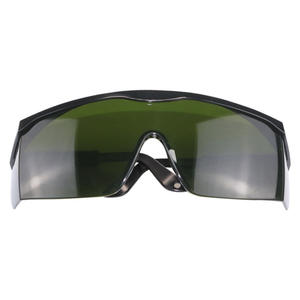 แว่นตานิรภัยเลเซอร์ K114 เลนส์พีซี 1.5 มม.-2 มม. กรอบสีดำปรับได้สำหรับป้องกันรังสีแสง - Product Image 1