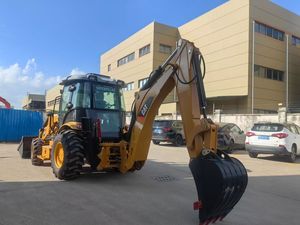 Haute qualité utilisé pour Caterpillar 420F chargeuse sur pneus chargeuse-pelleteuse d'<span class=keywords><strong>occasion</strong></span> pour l'exploitation minière 1 an de garantie pompe à moteur de performance - Product Image 2