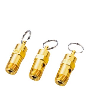 Válvula de seguridad roscada Npt de 1/2 pulgada, estándar americano, totalmente de cobre, para alivio de presión en estaciones hidráulicas de compresores de aire - Product Image 2